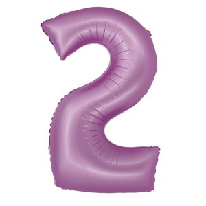 BALON 76CM CYFRA MATOWA LAWENDOWA 2