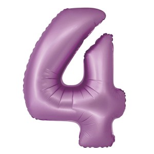 BALON 76CM CYFRA MATOWA LAWENDOWA 4