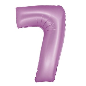 BALON 76CM CYFRA MATOWA LAWENDOWA 7