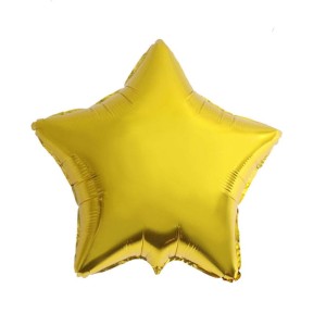 BALON 10" GWIAZDA ZŁOTA BŁYSZCZĄCA