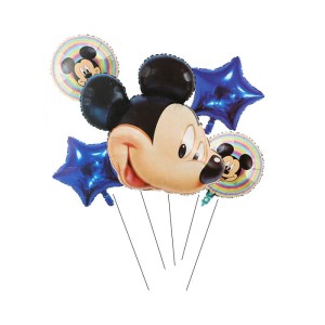 BALONY ZESTAW BALONÓW MYSZKA MIKI 5SZT