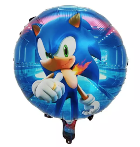 BALON 18" SONIC NIEBIESKI METRO