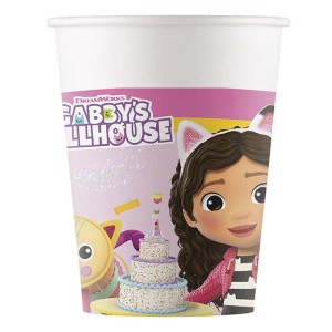 KUBECZKI PAPIEROWE KOCI DOMEK GABI, 200ML, 8 SZT.