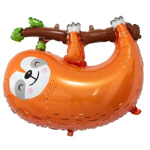 BALON FOLIOWY LENIWIEC, 68X55 CM, BRĄZOWY