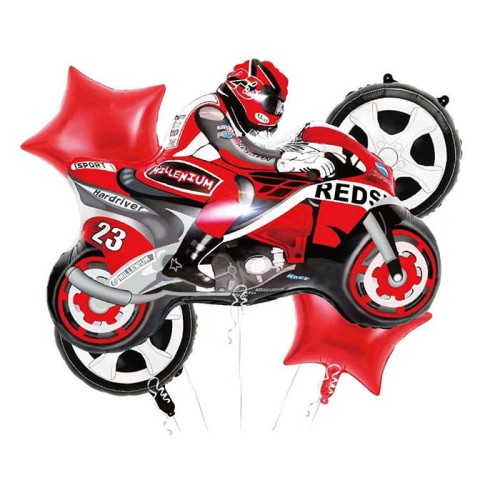 BALON MOTOR SCIGACZ CZERWONY