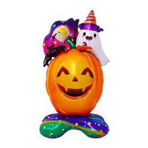 BALON STOJĄCY DYNIA Z DUSZKEIM HALLOWEEN 58X115CM