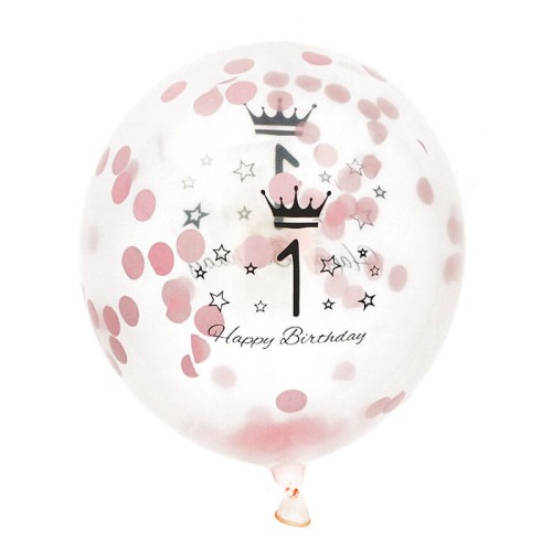 balony lateksowe 1 happy birthday
