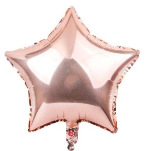XL BALON FOLIOWY 24" GWIAZDA GOLD ROSE