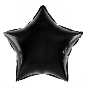 XL BALON 24" GWIAZDA PASTELOWA CZARNA
