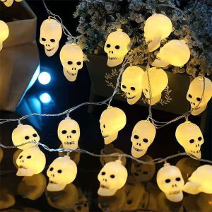 LAMPKI CZASZKA CZASZKI NA HALLOWEEN  2M