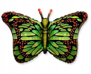 BALON HISZPAŃSKI 24" MOTYL MONARCHA ZIELONY