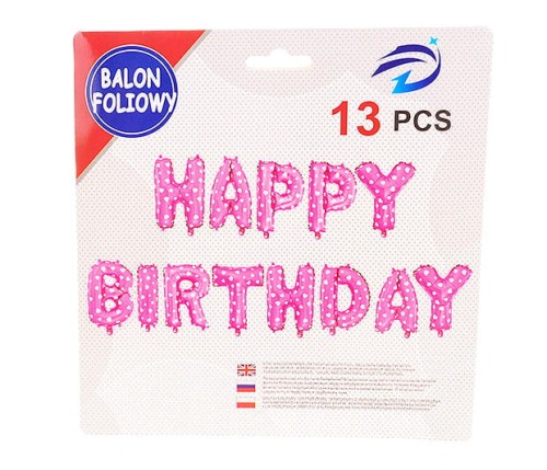 Balon napis happy