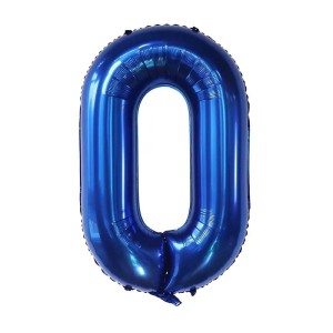 BALON 32" 80CM CYFRA GRANATOWA 0