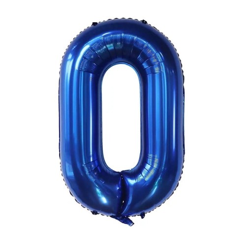 BALON CYFRA 0 GRANATOWA