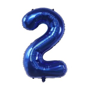 BALON 32" 80CM CYFRA GRANATOWA 2