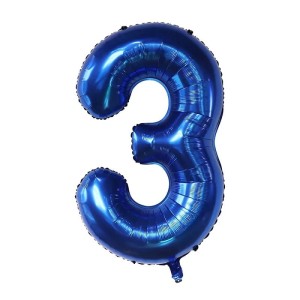 BALON 32" 80CM CYFRA GRANATOWA 3