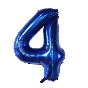 BALON 32" 80CM CYFRA GRANATOWA 4