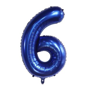BALON 32" 80CM CYFRA GRANATOWA 6