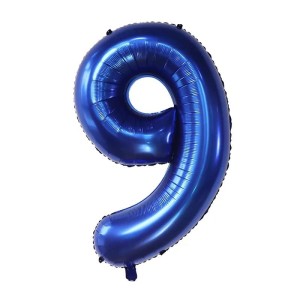 BALON 32" 80CM CYFRA GRANATOWA 9
