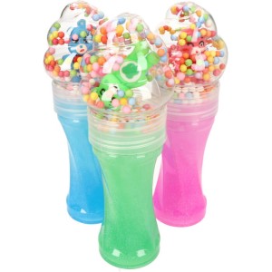 GLUTEK SLIME MIŚ  Z POSYPKĄ  MIX 6SZT