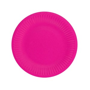 TALERZYKI PAPIEROWE FUKSJA 17CM 6SZT