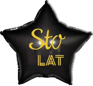 BALON 18" GWIAZDA STO LAT NA URODZINY