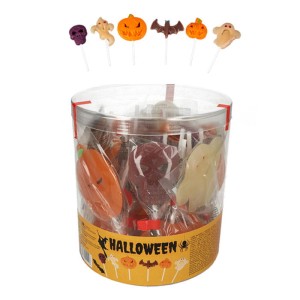 LIZAK LIZAKI NA HALLOWEEN (30G) 25SZT LIZAKI HALLOWEENOWE DUSZKI DYNIE