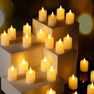 ŚWIECZKA LED ZNICZ LAMPKA 24SZT WKŁAD LED DO ZNICZY 4,5 CM