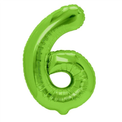 BALON CYFRA 100CM ZIELONA 6