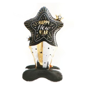 BALON STOJĄCY GWIAZDA HAPPY NEW YEAR 58"