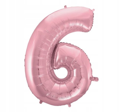 balon 100cm cyfra 6