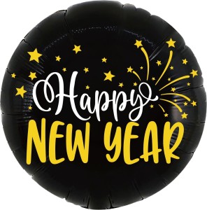 BALON 18" HAPPY NEW YEAR SYLWESTER NOWY ROK