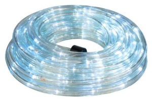 WĄŻ ŚWIETLNY LAMPKI CHOINKOWE LED BIAŁY ZIMNY 18M ZEWNĘTRZNY PROGRAMATOR IP44