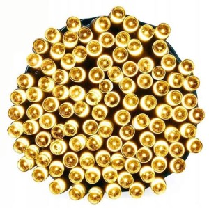 LAMPKI CHOINKOWE 200 LED BIAŁY CIEPŁY PROGRAMATOR WEWNĘTRZNE