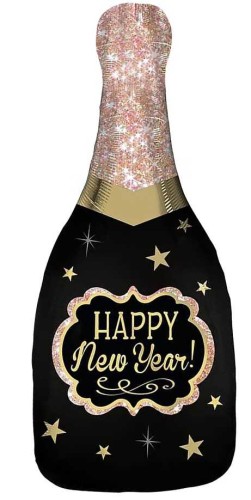 BALON SZAMPAN HAPPY NEW YEAR