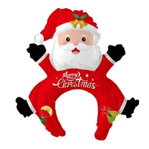 BALON NA BOŻE NARODZENIE OPASKA MIKOŁAJ MERRY CHRISTMAS