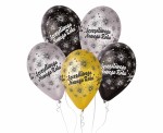 BALONY LATEKSOWE SYLWESTER SZCZĘŚLIWEGO NOWEGO ROKU