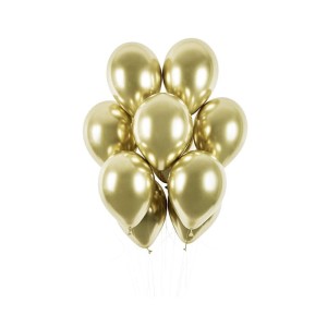 BALONY 12" CHROMOWANE JASNY ZŁOTY 50SZT