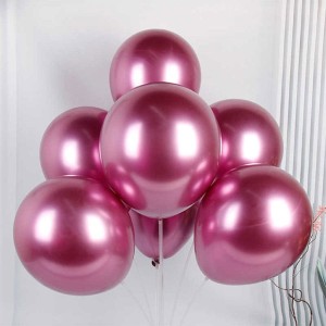 BALONY 12" CHROMOWANE FUKSJA 50SZT