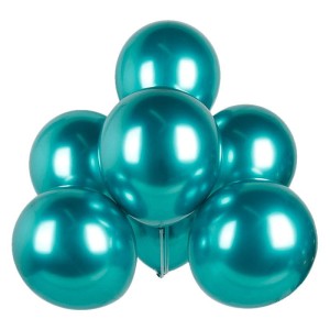 BALONY 12" CHROMOWANE TURKUSOWE 50SZT