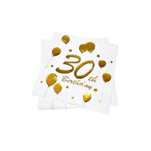 serwetki na 30 urodziny