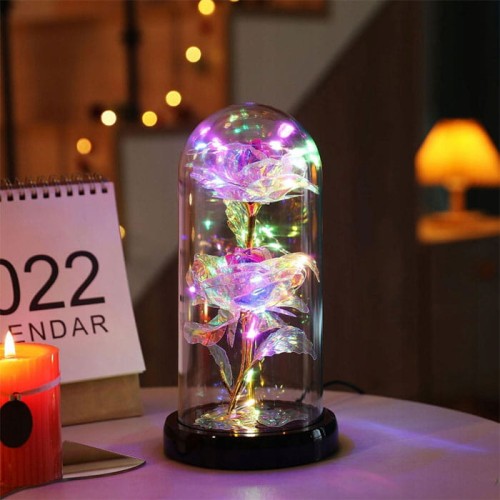 WIECZNA RÓŻA W SZKLE