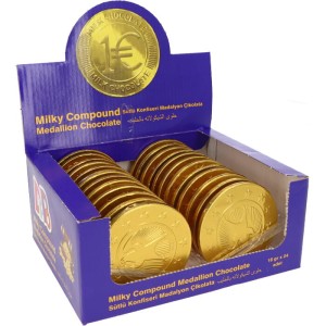 CZEKOLADOWE MONETY BIG  MEDALLION (18G) 24SZT