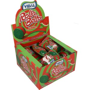 VIDAL ROLLA BELTA WATERMELON  KWAŚNY ARBUZ  (19G) 24SZT