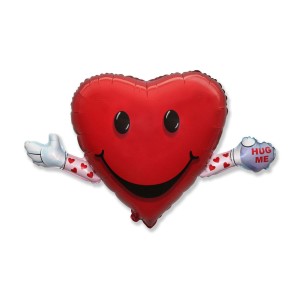 BALON SERCE LOVE & HUG, FX, 65x103CM