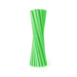 SŁOMKI PAPIEROWE DO NAPOJÓW  19CM ZIELONE 10SZT