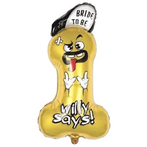 BALON FOLIOWY PENIS WIECZÓR PANIEŃSKI 45X90CM