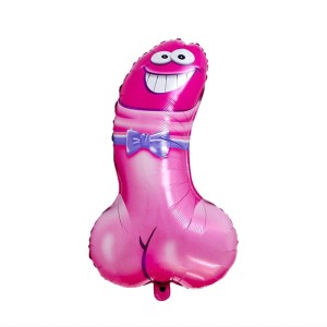 BALON FOLIOWY PENIS RÓŻOWY NA WIECZÓR PANIEŃSKI 48X82CM