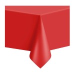OBRUS PLASTIKOWY 137X274CM CZERWONY