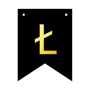 BANER PERSONALIZOWANY CZARNO ZŁOTY LITERA Ł 12SZT